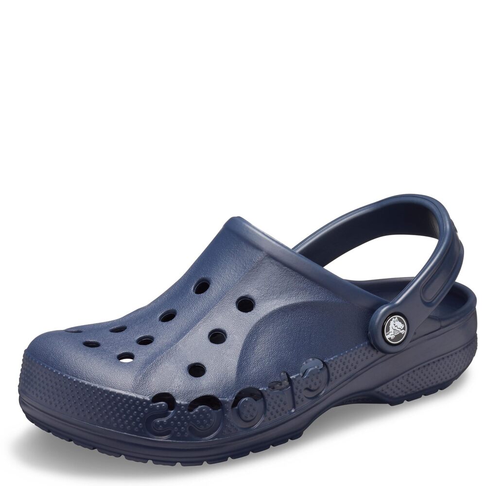 CROCS UNISEX-ADULT BAYA CLOGS, NAVY, 8 WOMEN/6 MEN
